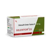 Silditop 50 Mg Tablet Box/Carton showing the Front face.