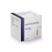 Silvitra 120 Mg Box/Carton showing the Front face.