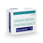 Skelebenz 15 Mg Capsule Box/Carton showing the Front face.