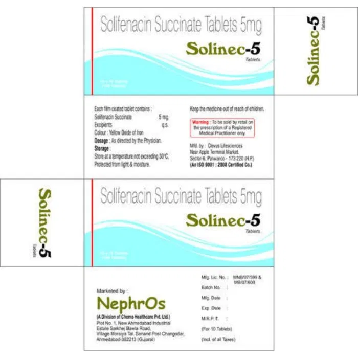 Solinec 5 mg Tablet pack