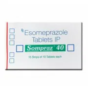 Sompraz 40 Mg Tablet Box/Carton showing the Front face.