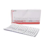 Sorbitrate 5 Mg Box/Carton + Blister Pack showing the Front face.