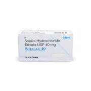 Sotalar 40 Mg Tablet Box/Carton showing the Front face.