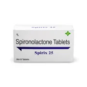 Spirix 25 Mg Tablet Box/Carton showing the Front face.