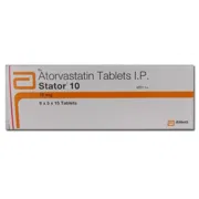 Stator 10 Tablet Box/Carton showing the Front face.