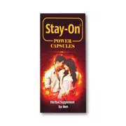 Stay On Power Capsule Box/Carton showing the Front face.