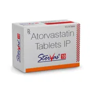 Storvas 10 Tablet Box/Carton showing the Front face.