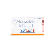 Storvas 5 Tablet Box/Carton showing the Front face