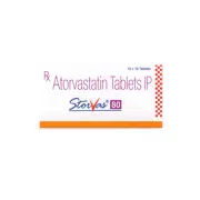 Storvas 80 Tablet Box/Carton showing the Front face