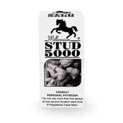 STUD 5000 20 gm Spray Box/Carton showing the Front face.