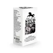 STUD 5000 20 gm Spray Box/Carton showing the Front face.