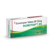 Sumitop 25 Mg Box/Carton showing the Front face.