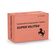 Super Vilitra Box/Carton showing the Front face.