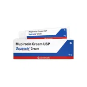 Supirocin Cream Tube + Box/Carton showing the Front face