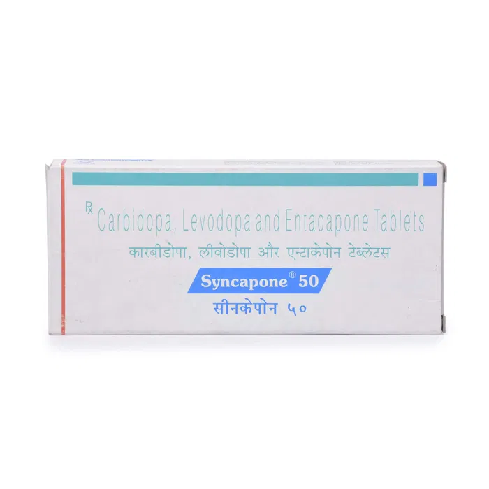 Syncapone 50 Tablet (12.5 + 50 + 200 mg) pack
