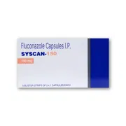 Syscan 150 Capsule Box/Carton showing the Front face.