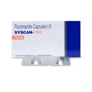 Syscan 150 Capsule Box/Carton + Blister Pack showing the Front face.