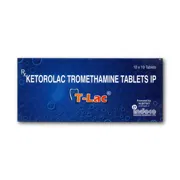 T Lac 10 Mg Tablet Box/Carton showing the Front face.