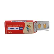 Tadacip 20 Mg Box/Carton + Blister Pack showing the Front face.