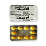 Tadaga 20 Mg Blister Pack showing the Front/Back face.