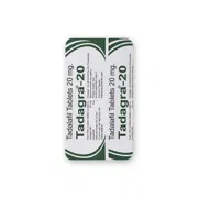 Tadagra Soft Chewable 20 Mg Strip showing the Front face.