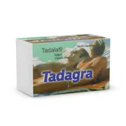 Tadagra Softgel 20 Mg Box/Carton showing the Front face.