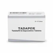 Tadapox 20+60 Mg Box/Carton showing the Front face.