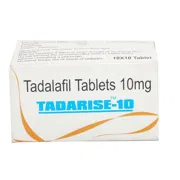 Tadarise 10 Mg Box/Carton showing the Front face.