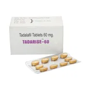 Tadarise 60 Mg Box/Carton + Blister Pack showing the Front face.