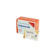 Tadarise Oral Jelly Box/Carton + Sachet showing the Front face.