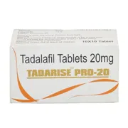 Tadarise PRO 20 Mg Box/Carton showing the Front face.
