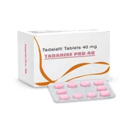 Tadarise Pro 40 Mg Box/Carton + Blister Pack showing the Front face.