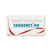 Tadasoft 40 Mg Box/Carton showing the Front face.