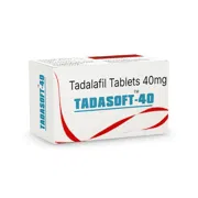 Tadasoft 40 Mg Box/Carton showing the Front face.