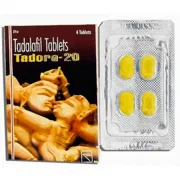 Tadora 20 Mg Box/Carton + Blister Pack showing the Front face.