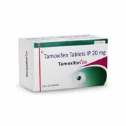 Tamoxilon 20 Mg Tablet Box/Carton showing the Front face.