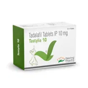 Tastylia 10 Mg Box/Carton showing the Front face.