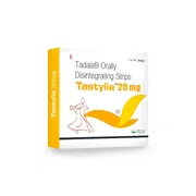 Tastylia 20 Mg Box/Carton showing the Front face.