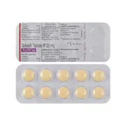 Tazzle 20 Mg Blister Pack showing the Front face.