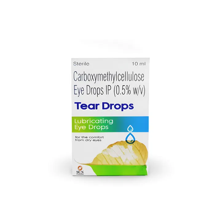 Tear Drops 10 ml Box Showing the Front face