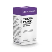 Tears Plus Eye Drop Box/Carton showing the Front face.