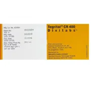 Tegrital Chewable Tablets 100 Mg Box/Carton showing the Back face.