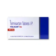 Telsar 80 Tablet Box/Carton showing the Front face.