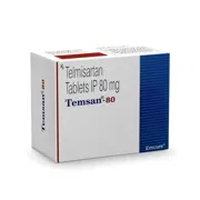 Temsan 80 Tablet Box/Carton showing the Front face.