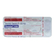 Tenolol 100 Tablet Blister Pack showing the Front face.