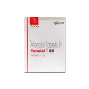 Tenolol 25 Tablet Box/Carton showing the Front face.