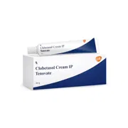 Tenovate Cream 30 Gm Box/Carton + Tube showing the Front face