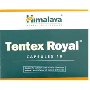 Tentex Royal Caps (14+100) Mg Box/Carton showing the Front face.