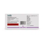 Terbest Tablet Box/Carton showing the Back face.